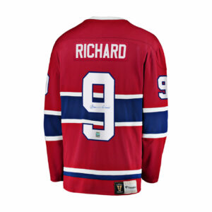 Maurice Richard Montreal Canadiens Autographed adidas Red Fanatics Jersey