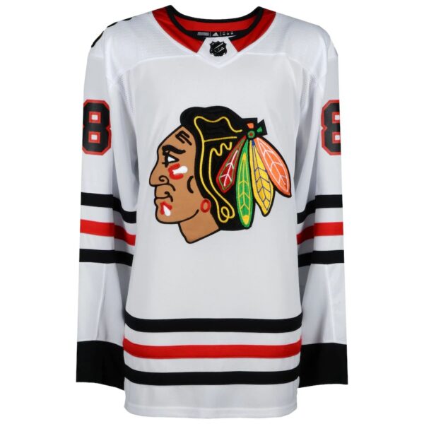 Patrick Kane Chicago Blackhawks Autographed White Adidas Authentic Jersey - Image 2