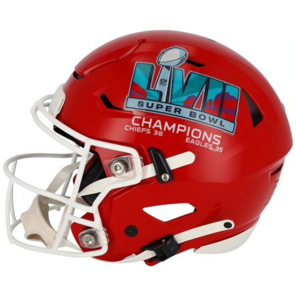 Patrick Mahomes Kansas City Chiefs Autographed Super Bowl LVII Champions Riddell Speed Flex Authentic Helmet - Image 2