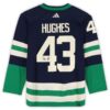 Quinn Hughes Vancouver Canucks Autographed 2022-23 Reverse Retro Adidas Authentic Jersey