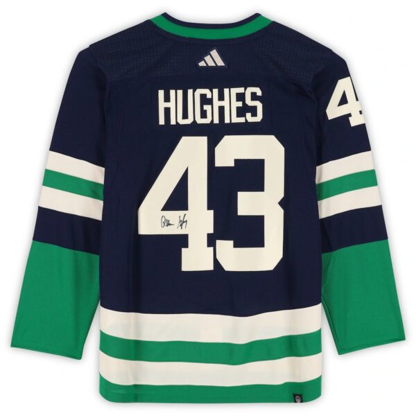 Quinn Hughes Vancouver Canucks Autographed 2022-23 Reverse Retro Adidas Authentic Jersey