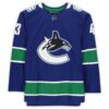 Quinn Hughes Vancouver Canucks Autographed Blue Adidas Authentic Jersey - Image 2