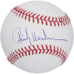Rickey Henderson Oakland Athletics Autographed Baseball