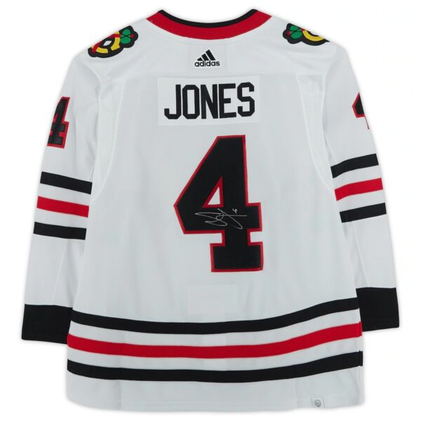Seth Jones Chicago Blackhawks Autographed White Adidas Authentic Jersey