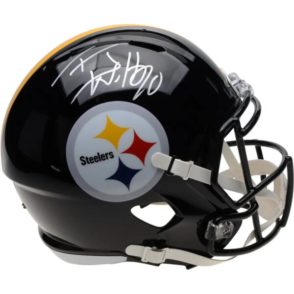 T.J. Watt Pittsburgh Steelers Autographed Riddell Speed Replica Helmet