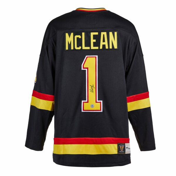 Kirk McLean Vancouver Canucks Autographed Retro Fanatics Jersey