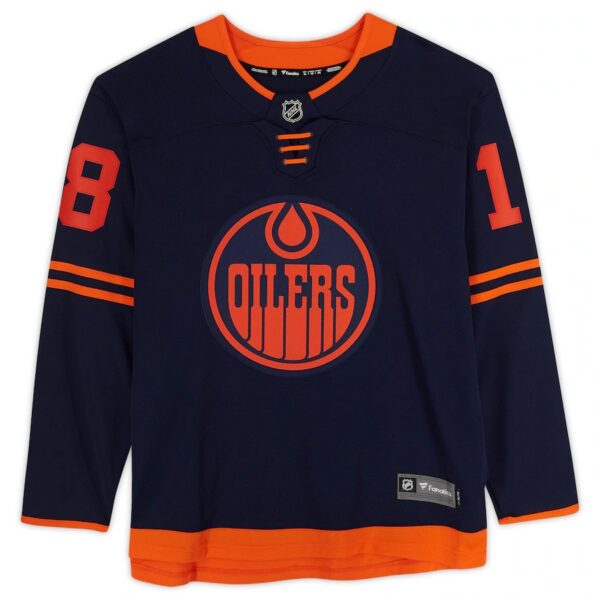 Zach Hyman Edmonton Oilers Autographed Fanatics Alternate Breakaway Jersey - Image 2