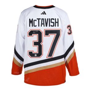 Mason McTavish Anaheim Ducks Autographed Reverse Retro 2.0 Adidas Jersey