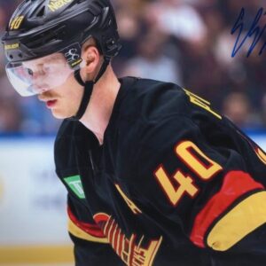 Elias Pettersson Vancouver Canucks Classic Black Autographed 8x10 Photo
