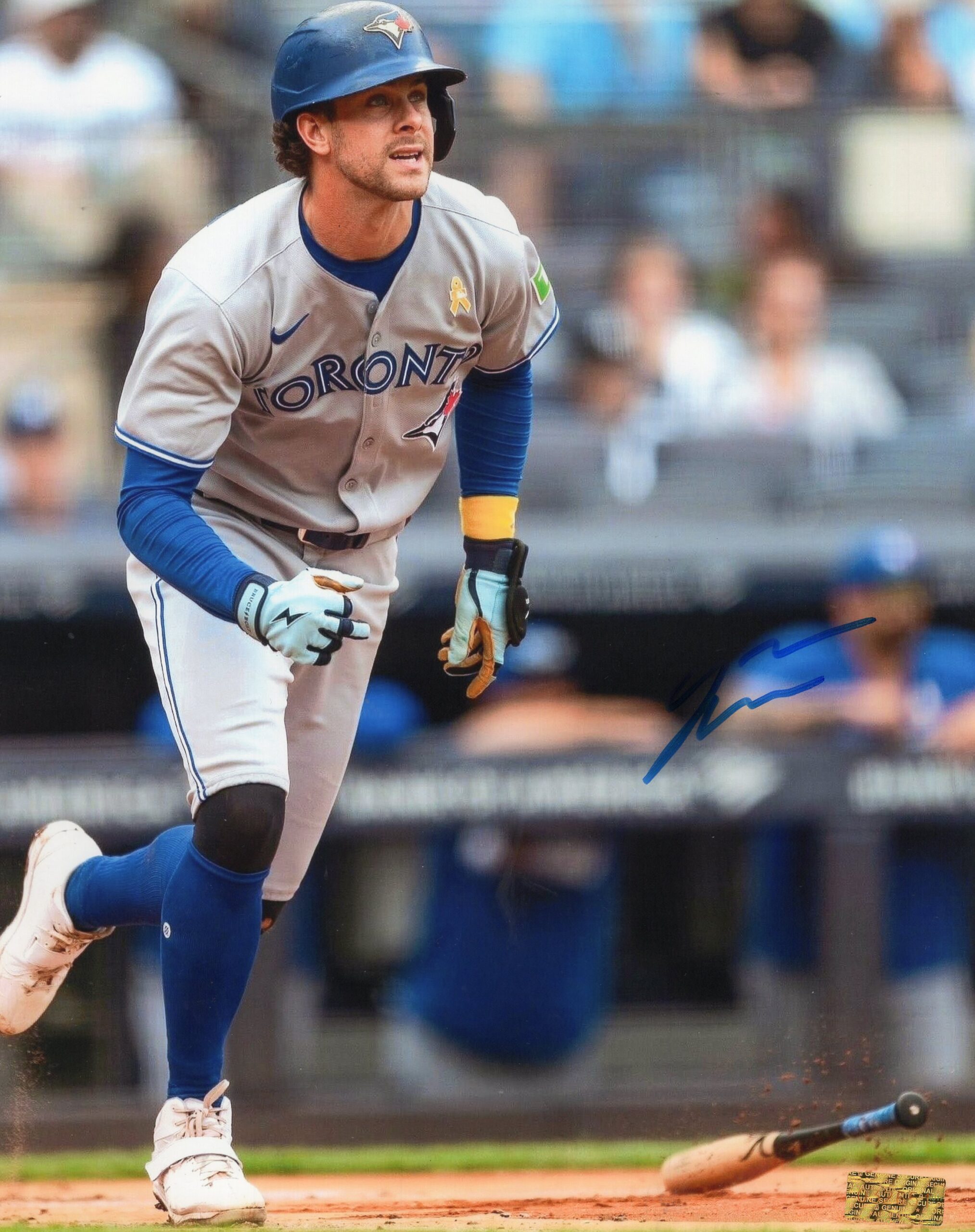 Ernie Clement Toronto Blue Jays Running Autographed 8x10 Photo