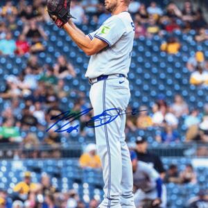 Max Scherzer Toronto Blue Jays About to throw pitch Autographed 8x10 Photo