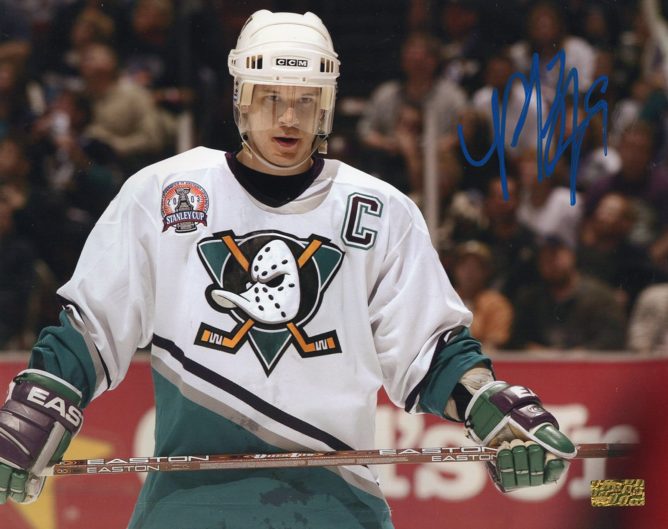 Paul Kariya Anaheim Ducks Classic White Jersey Autographed 8x10 Photo