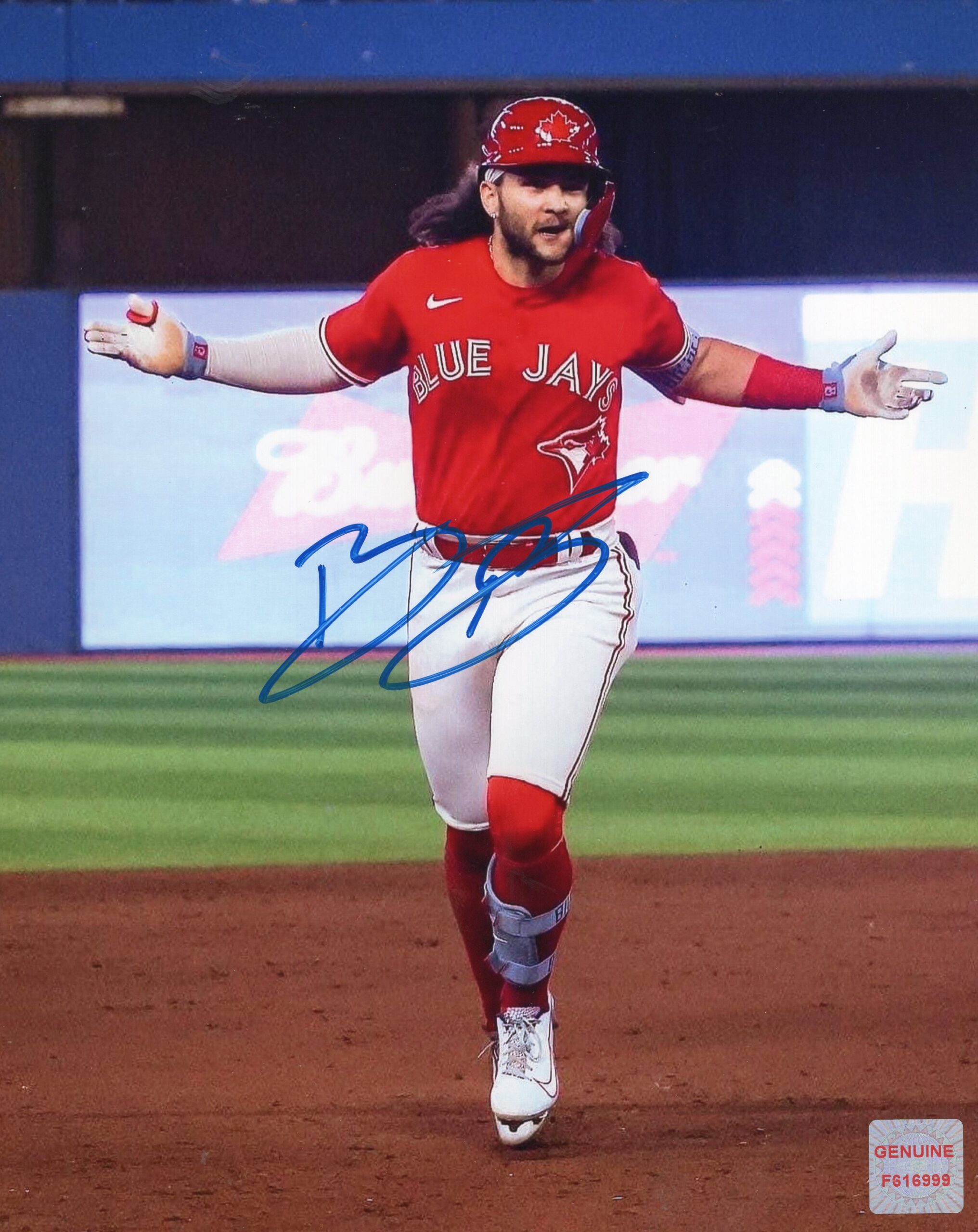 Bo Bichette Toronto Blue Jays Running the Bases 8x10 Photo