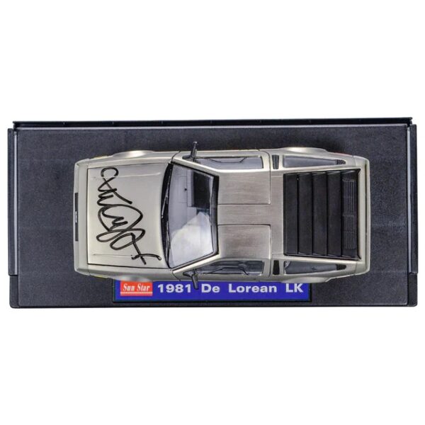 Michael J. Fox Autographed Back to the Future 1:18 Scale Die-Cast DeLorean - Image 2