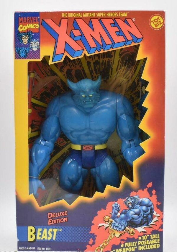 X-Men Beast Deluxe Edition Marvel Comics Toybiz 1994 Action Figure Vintage