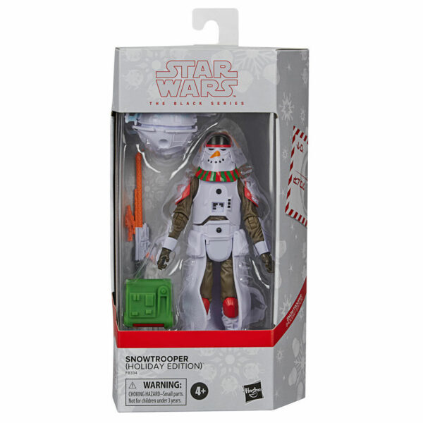 Star Wars: The Black Series Snowtrooper Action Figure Toy (Holiday Edition)