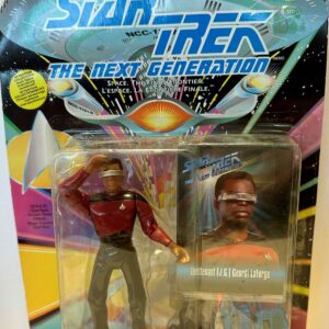 Star Trek The 1992 Next Generation Geordi La Forge Playmates Action Figure With Card