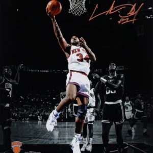Charles Oakley New York Knicks Autographed 11" x 14" Spotlight Layup Photograph