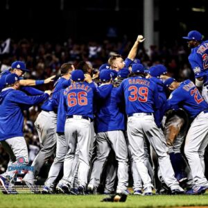 Chicago Cubs Unsigned 2016 World Series Celebration Photograph