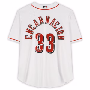 Christian Encarnacion-Strand Cincinnati Reds Autographed White Nike Replica Jersey