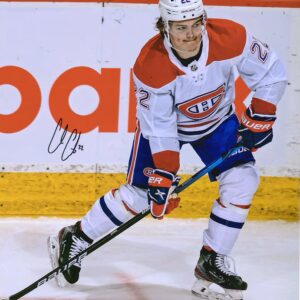 Cole Caufield Montreal Canadiens Autographed 16" x 20" NHL Debut Photograph