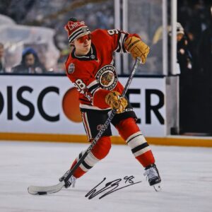 Connor Bedard Chicago Blackhawks Autographed 16" x 20" 2025 Winter Classic Photograph