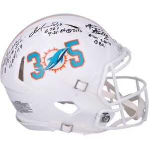 Dan Marino, Bob Griese & Tua Tagovailoa Miami Dolphins Autographed 305 Riddell Speed Authentic Helmet with Multiple 6 TD Inscriptions - Limited Edition of 23