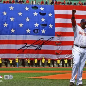 David Ortiz Boston Red Sox Autographed 8" x 10" Boston Strong Speech Photograph