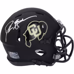 Deion Sanders Colorado Buffaloes Autographed Riddell Speed Mini Helmet