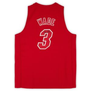 Dwyane Wade Miami Heat Autographed Red Mitchell & Ness 2012 Christmas Day Swingman Jersey