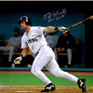 Edgar Martinez Seattle Mariners Autographed 16'' x 20'' "The Double" Photograph with "HOF 2019" Inscription