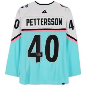 Elias Pettersson Vancouver Canucks Autographed 2023 NHL All-Star Game Adidas Authentic Jersey