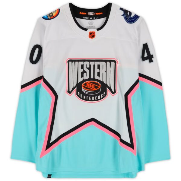 Elias Pettersson Vancouver Canucks Autographed 2023 NHL All-Star Game Adidas Authentic Jersey - Image 2