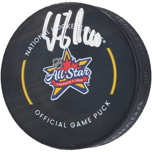 Elias Pettersson Vancouver Canucks Autographed 2024 NHL All-Star Game Official Game Puck