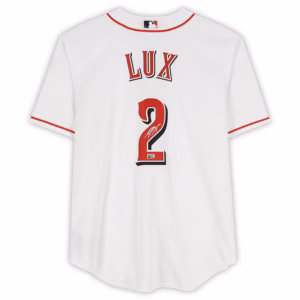 Gavin Lux Cincinnati Reds Autographed White Nike Replica Jersey
