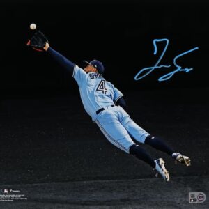 George Springer Toronto Blue Jays Autographed 11" x 14" Diving Catch Photograph