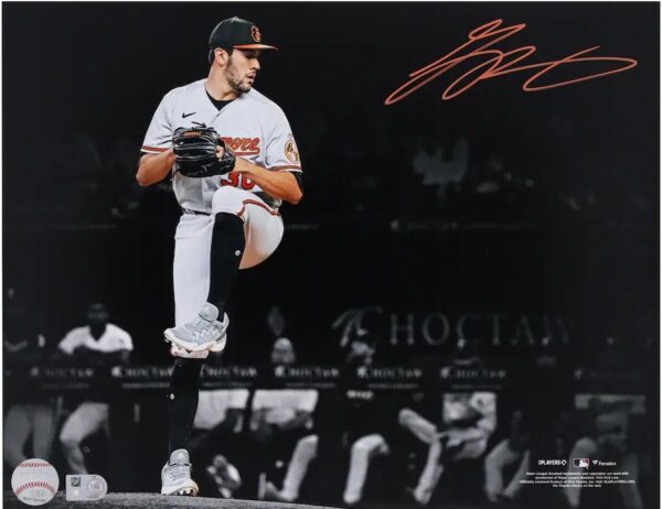 Grayson Rodriguez Baltimore Orioles Autographed 11" x 14" MLB Debut Spotlight Photograph