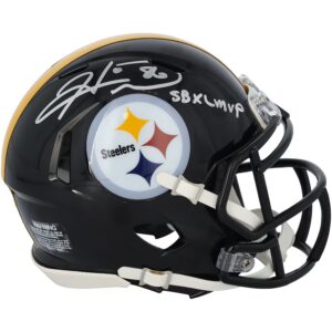 Hines Ward Pittsburgh Steelers Autographed Riddell Speed Mini Helmet with "SB XL MVP" Inscription
