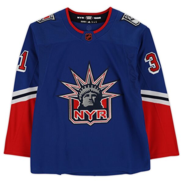 Igor Shesterkin New York Rangers Autographed 2022-23 Reverse Retro Adidas Authentic Jersey - Image 2