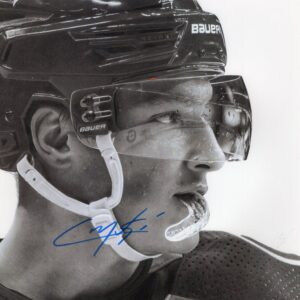 Cale Makar Colorado Avalanche Black & White Autographed 8x10 Photo