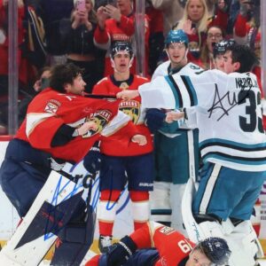 Alex Nedeljkovic & Sergei Bobrovsky Fighting 8x10 Photo