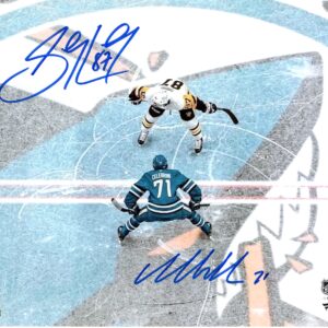 Sidney Crosby & Macklin Celebrini Autographed 8x10 Photo