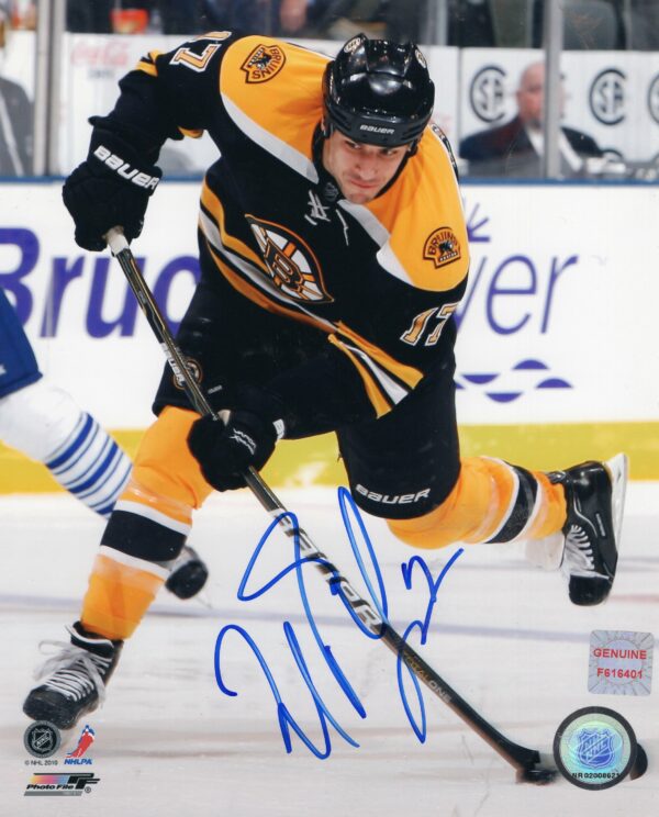 Milan Lucic Boston Bruins Autographed 8x10 Photo