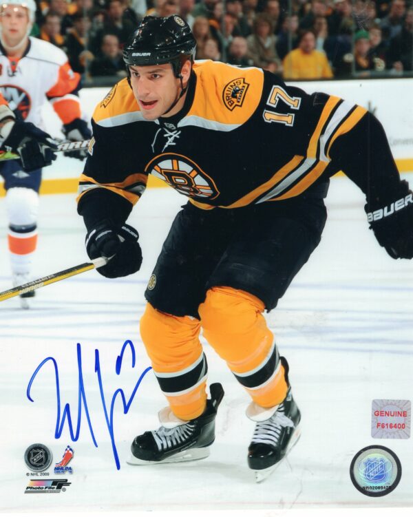 Milan Lucic Boston Bruins Autographed 8x10 Photo