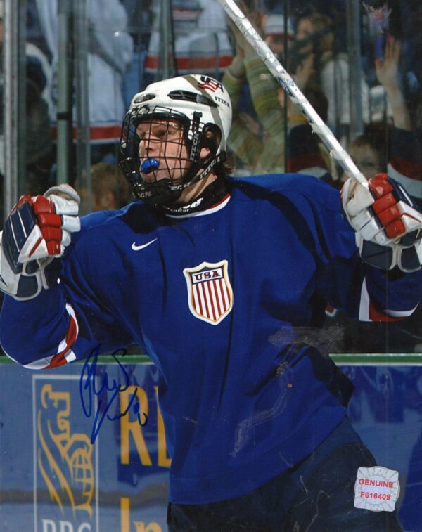 Phil Kessel Team USA Autographed 8x10 Photo