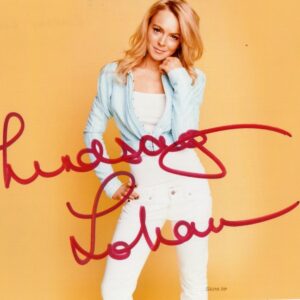 Lindsay Lohan Autographed 5x7 Photo