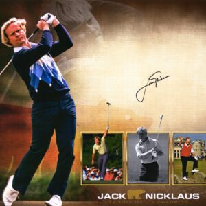 Jack Nicklaus Autographed 16" x 20" 18-Time Major Champion Collage Photograph