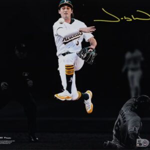 Jacob Wilson Athletics Autographed 11" x 14" Jump Throw Spotlight Photograph