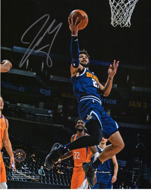 Jamal Murray Denver Nuggets Autographed 8" x 10" Layup vs. Suns Photograph