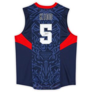 Jason Kidd USA Basketball Autographed Navy Mitchell & Ness 2008 Authentic Jersey